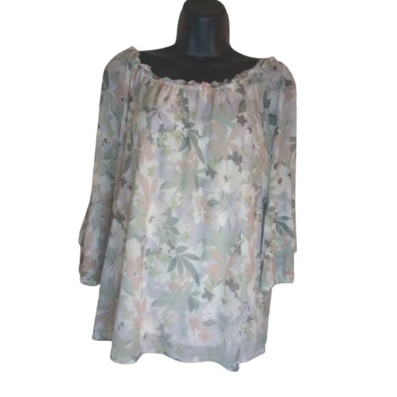 Apt. 9 Women's Size Large Floral Blouse - Picture 1 of 7